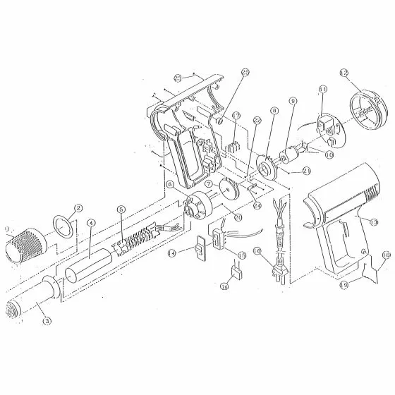 Ryobi AG2000VK Spare Parts List Type: 1000024643